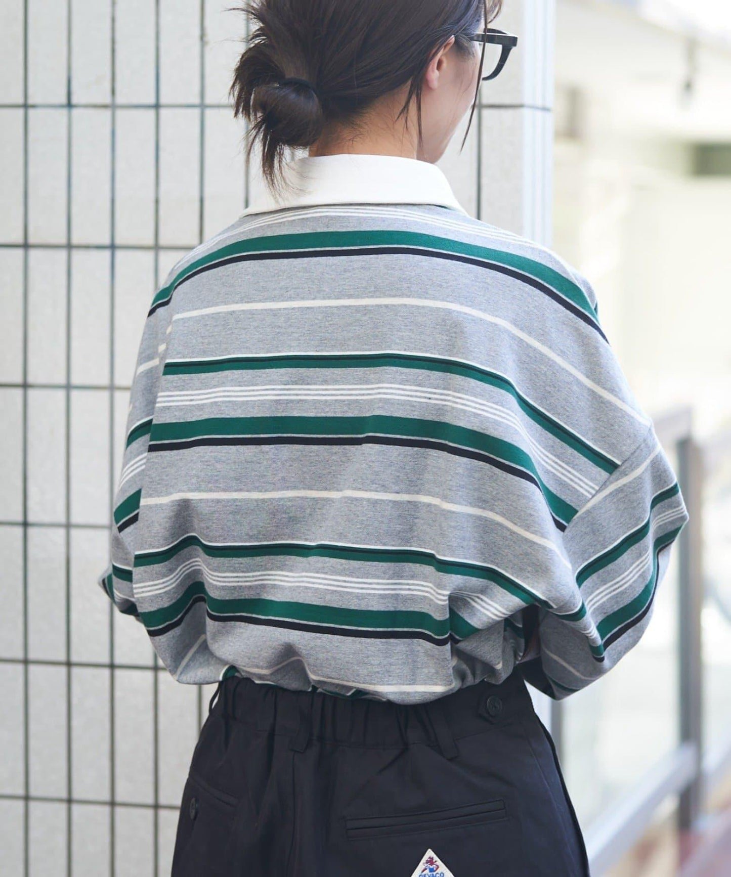 【GEVACO】多色條紋橄欖球衫