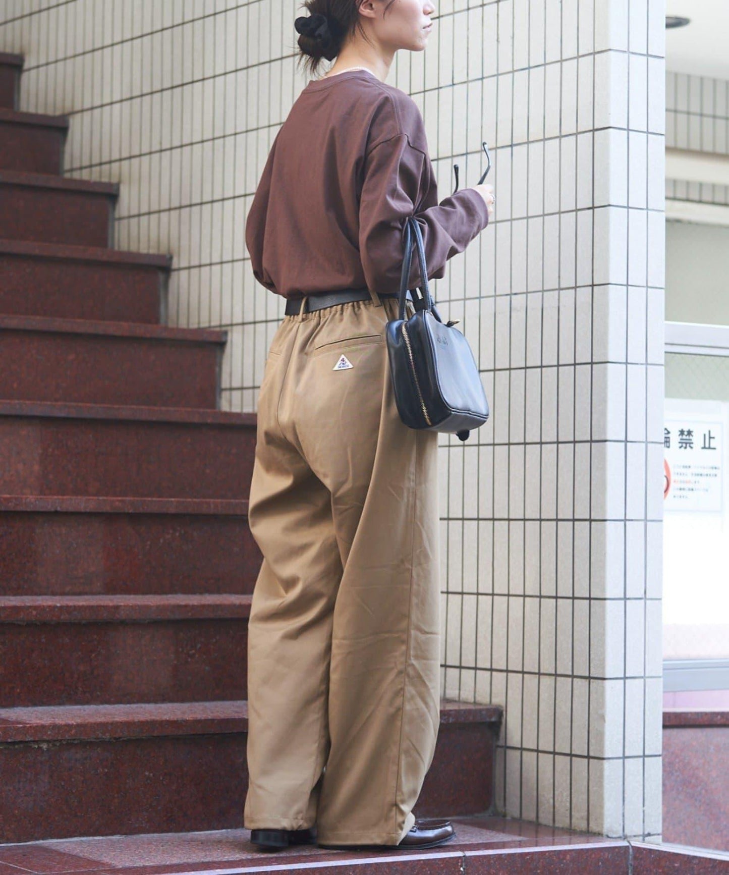 【GEVACO】抽繩休閒西裝褲