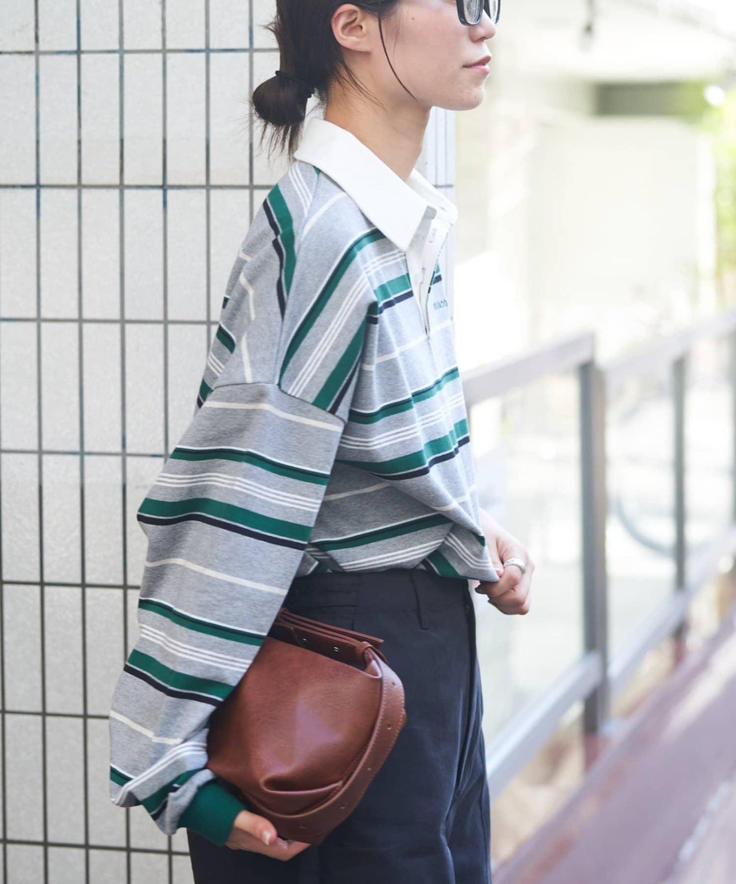 【GEVACO】多色條紋橄欖球衫