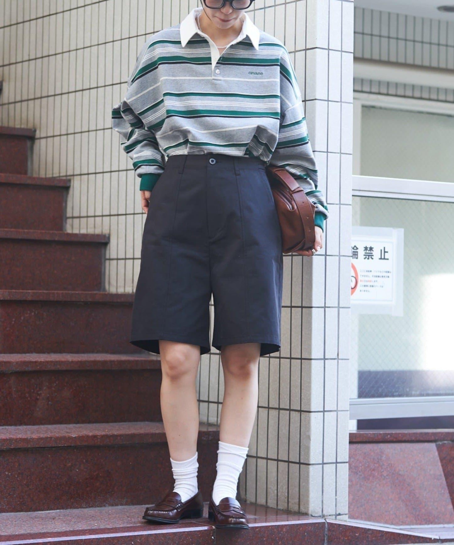 【GEVACO】多色條紋橄欖球衫