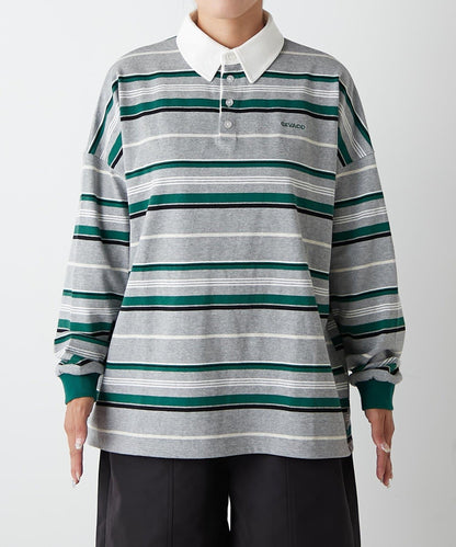 【GEVACO】多色條紋橄欖球衫