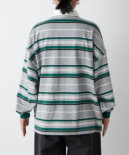 【GEVACO】多色條紋橄欖球衫