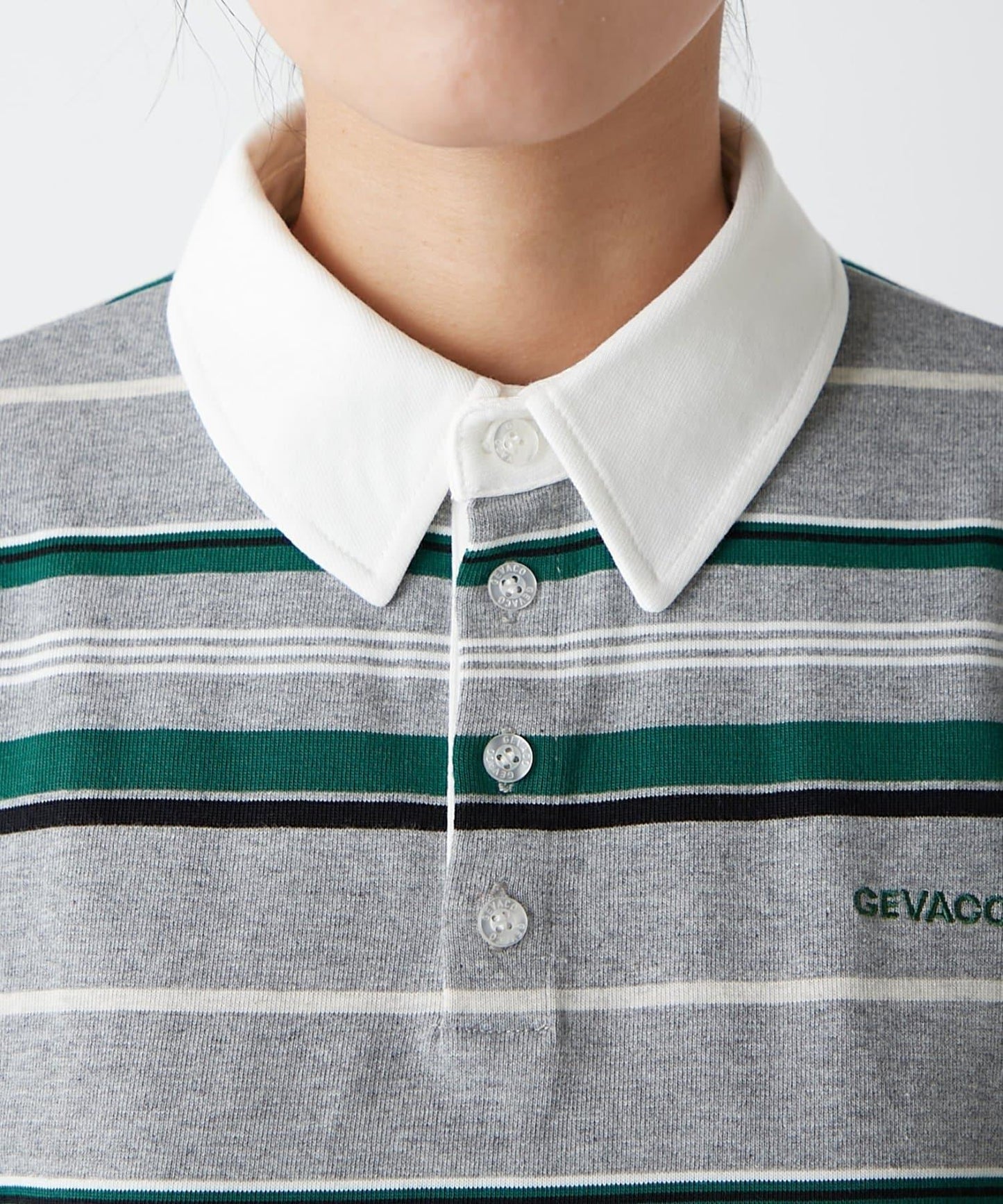 【GEVACO】多色條紋橄欖球衫