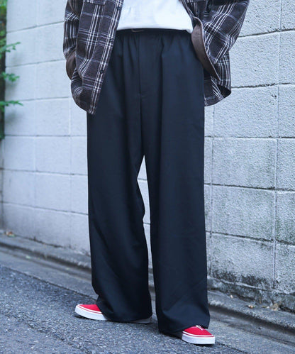 【GEVACO】抽繩休閒西裝褲