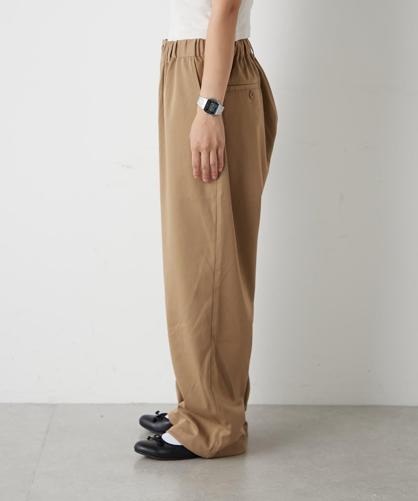 【GEVACO】抽繩休閒西裝褲