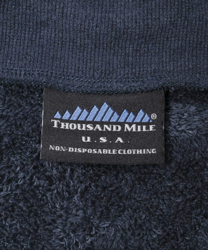 THOUSAND MILE×URBAN RESEARCH 針織抓絨半拉鍊套頭衫