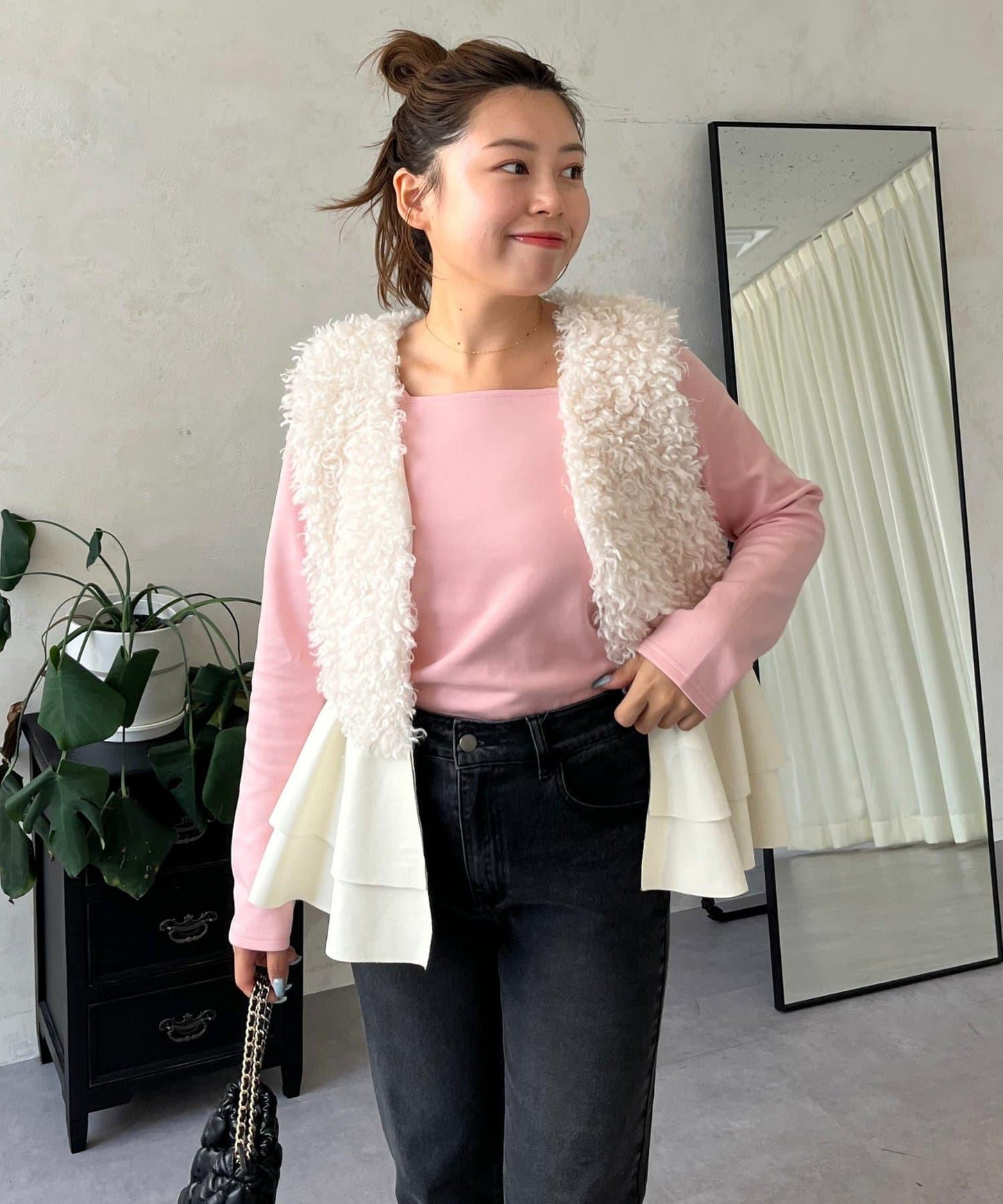 【MOMO】方領長袖T恤