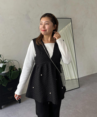 【MOMO】方領長袖T恤