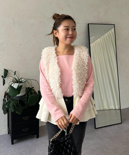 【MOMO】方領長袖T恤