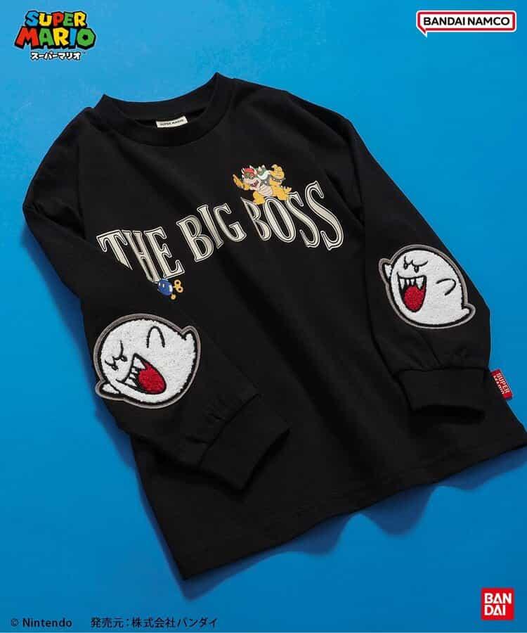 超級馬里奧 肘部補丁T恤