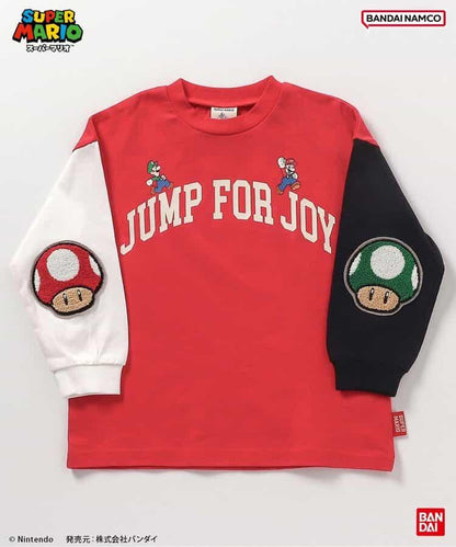 超級馬里奧 肘部補丁T恤