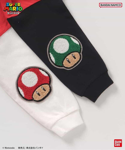 超級馬里奧 肘部補丁T恤