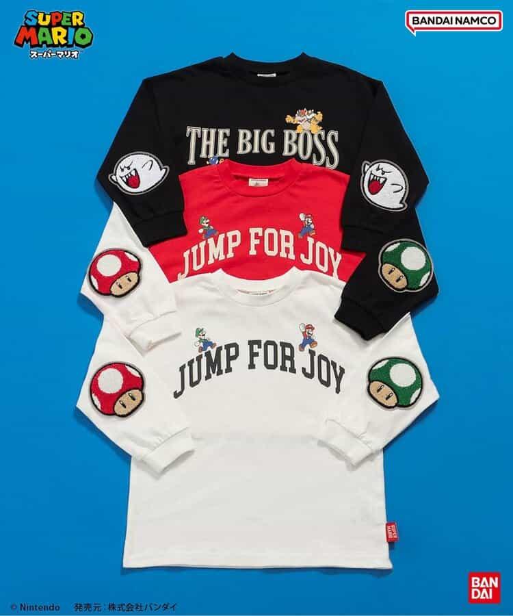 超級馬里奧 肘部補丁T恤