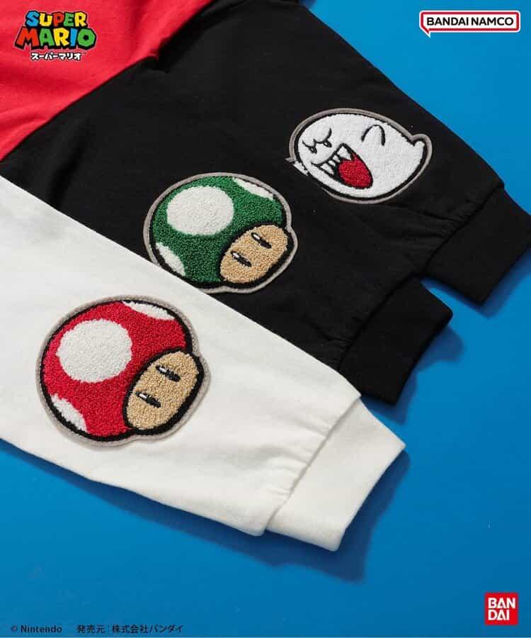 超級馬里奧 肘部補丁T恤