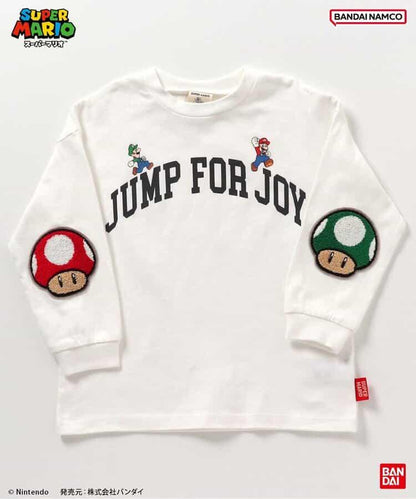 超級馬里奧 肘部補丁T恤