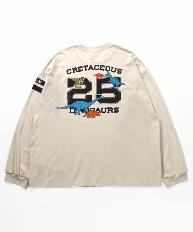 福井縣立恐龍博物館聯名數字長袖T恤（成人尺碼）