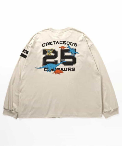 福井縣立恐龍博物館聯名數字長袖T恤（成人尺碼）
