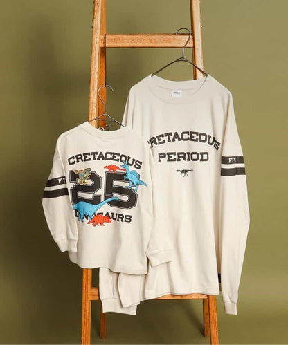 福井縣立恐龍博物館聯名數字長袖T恤（兒童尺碼）