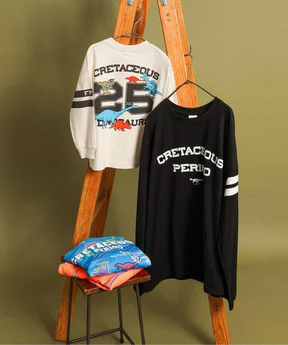 福井縣立恐龍博物館聯名數字長袖T恤（成人尺碼）