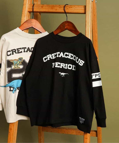 福井縣立恐龍博物館聯名數字長袖T恤（兒童尺碼）