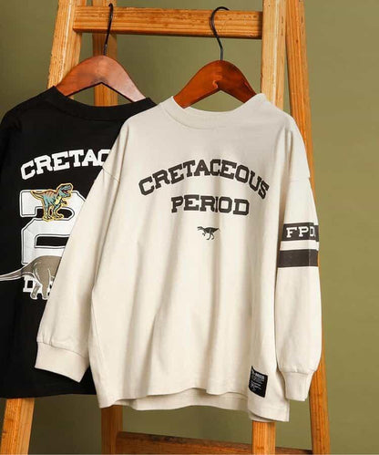 福井縣立恐龍博物館聯名數字長袖T恤（兒童尺碼）