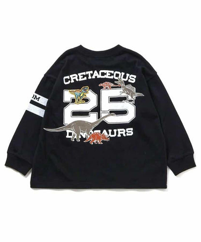 福井縣立恐龍博物館聯名數字長袖T恤（兒童尺碼）