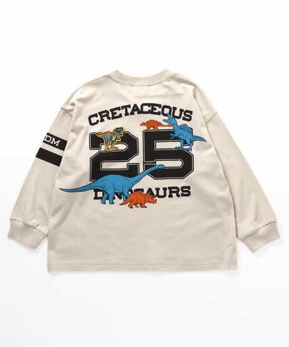 福井縣立恐龍博物館聯名數字長袖T恤（兒童尺碼）