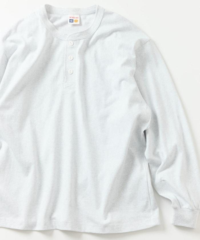 10.5盎司加厚亨利領長袖T恤