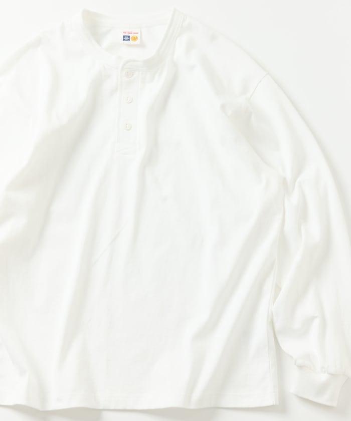 10.5盎司加厚亨利領長袖T恤