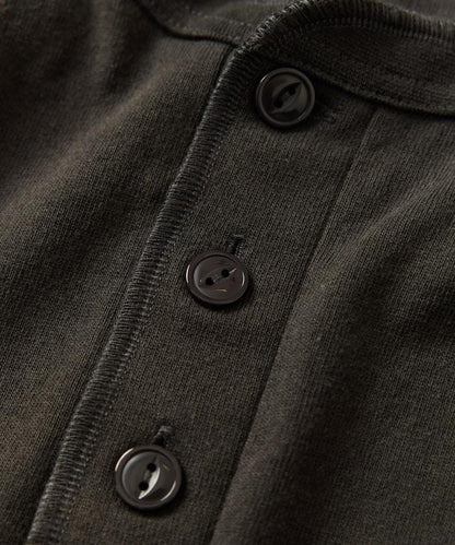 10.5盎司加厚亨利領長袖T恤