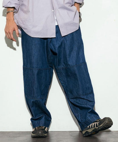 特別款牛仔獵裝雙膝工裝褲