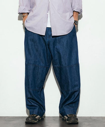 特別款牛仔獵裝雙膝工裝褲