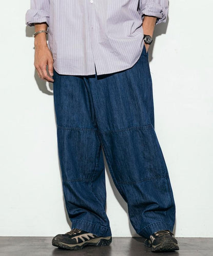 特別款牛仔獵裝雙膝工裝褲