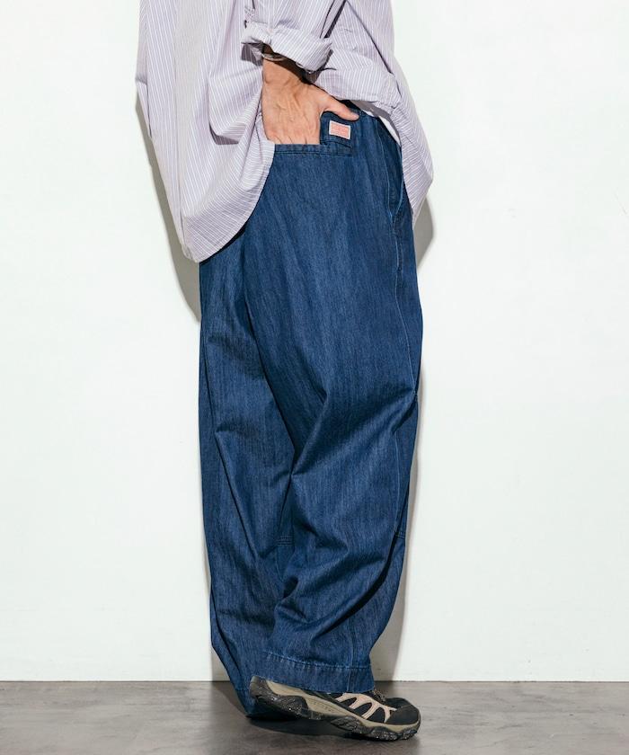 特別款牛仔獵裝雙膝工裝褲