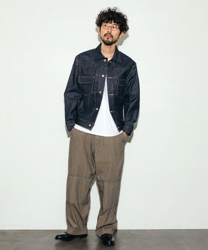 特別款牛仔獵裝雙膝工裝褲