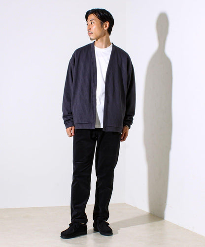 【開衫+長袖T恤套裝】立體提花開衫套裝