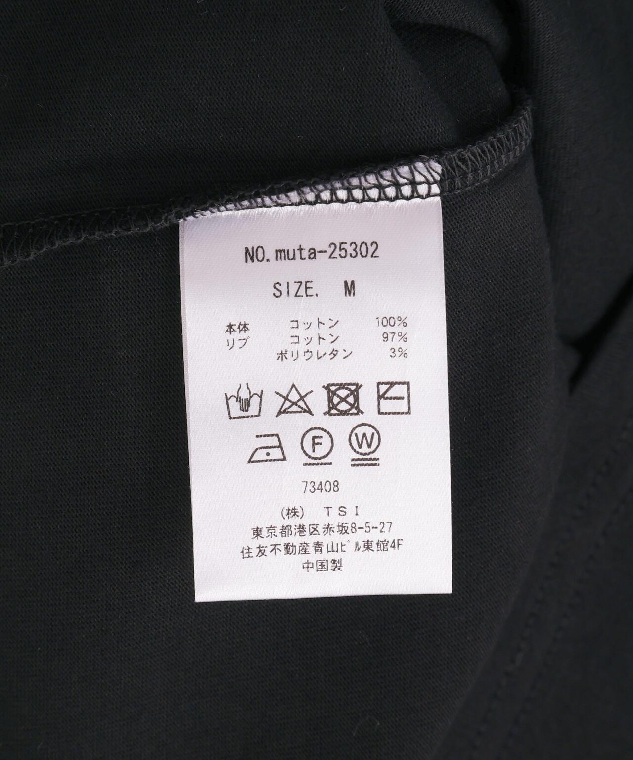 muta MARINE/袖子印花長袖T恤