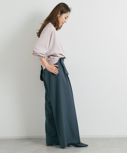 2WAY刺繡拉鍊套頭衫