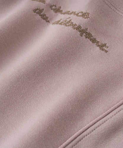 2WAY刺繡拉鍊套頭衫