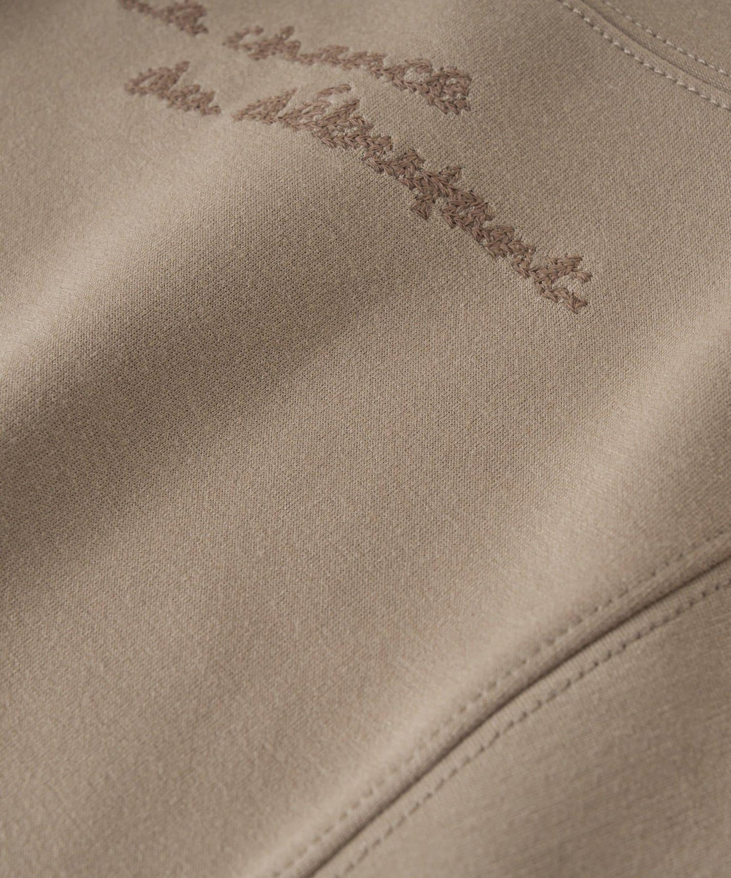 2WAY刺繡拉鍊套頭衫