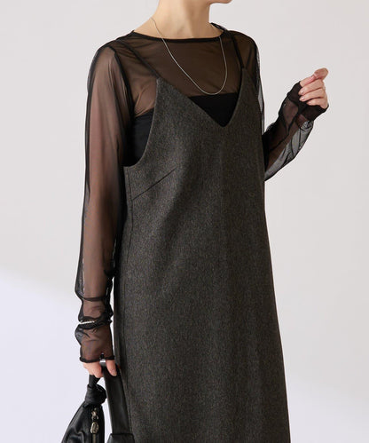 【COLLAGE×gemeil 聯名款】網紗疊層連衣裙