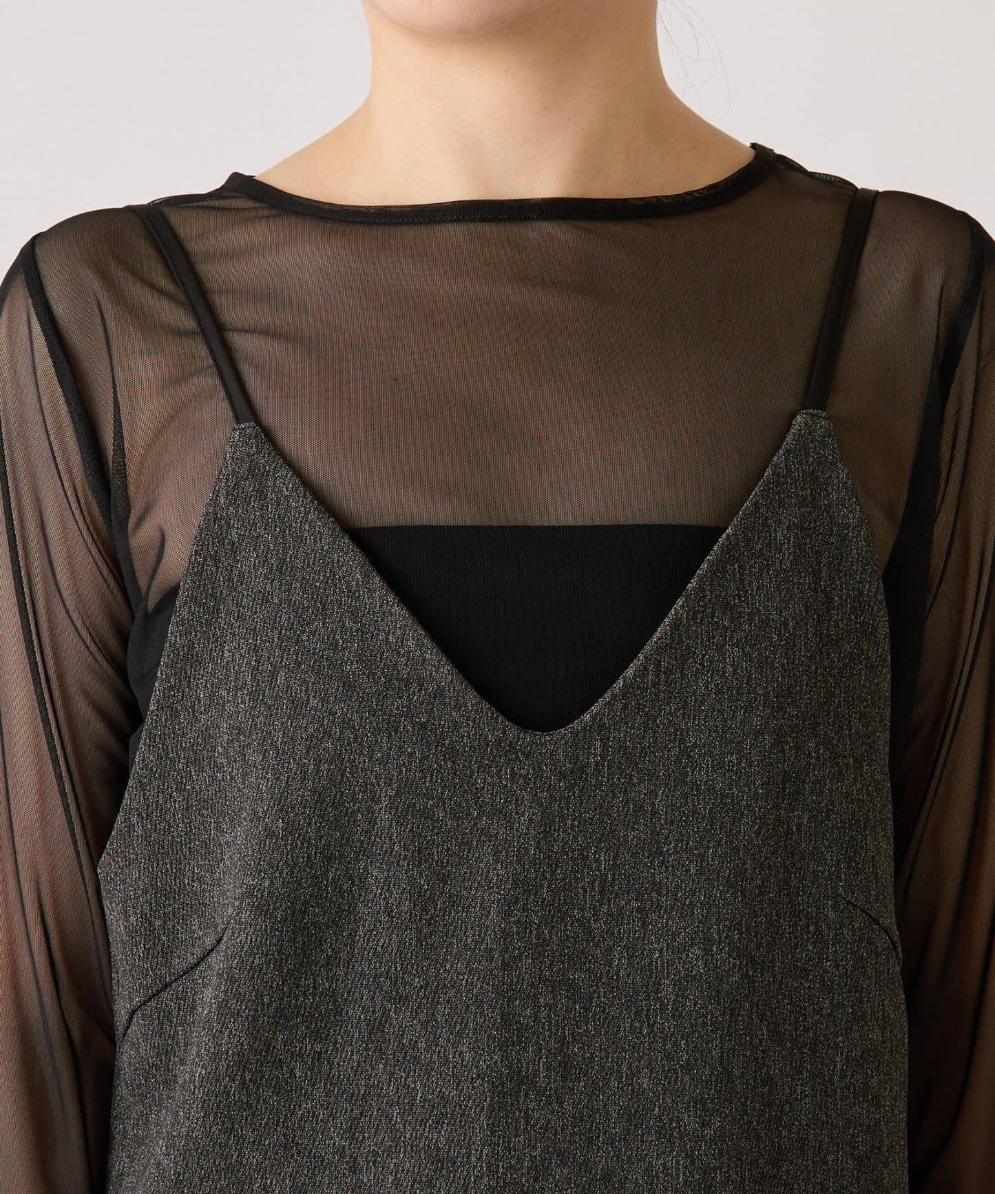 【COLLAGE×gemeil 聯名款】網紗疊層連衣裙