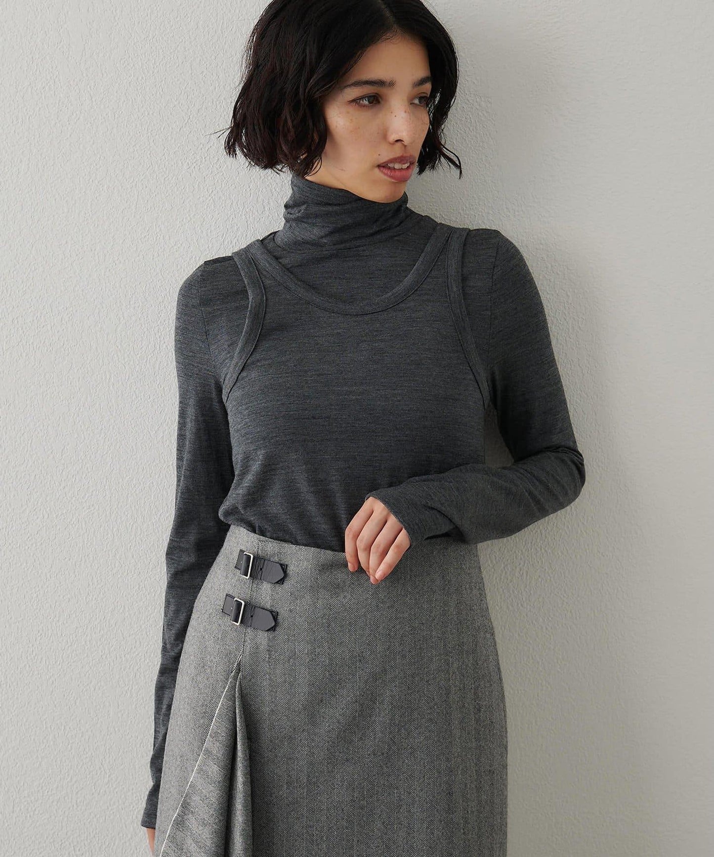 高領無袖套頭衫