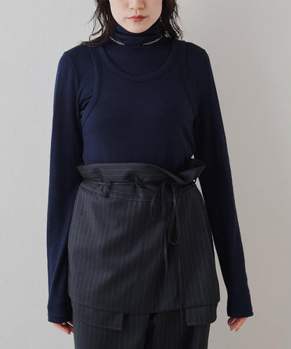 高領無袖套頭衫