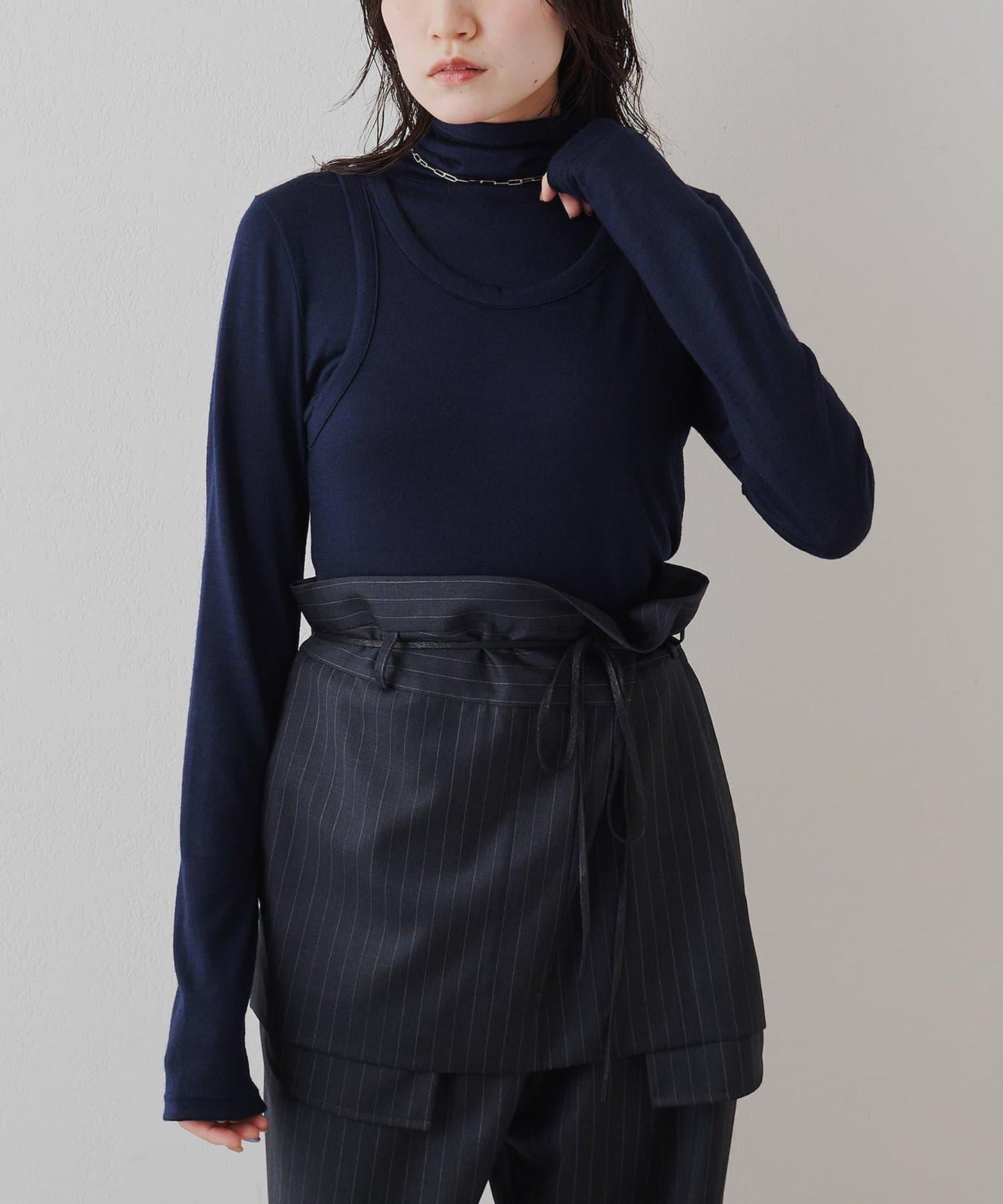 高領無袖套頭衫