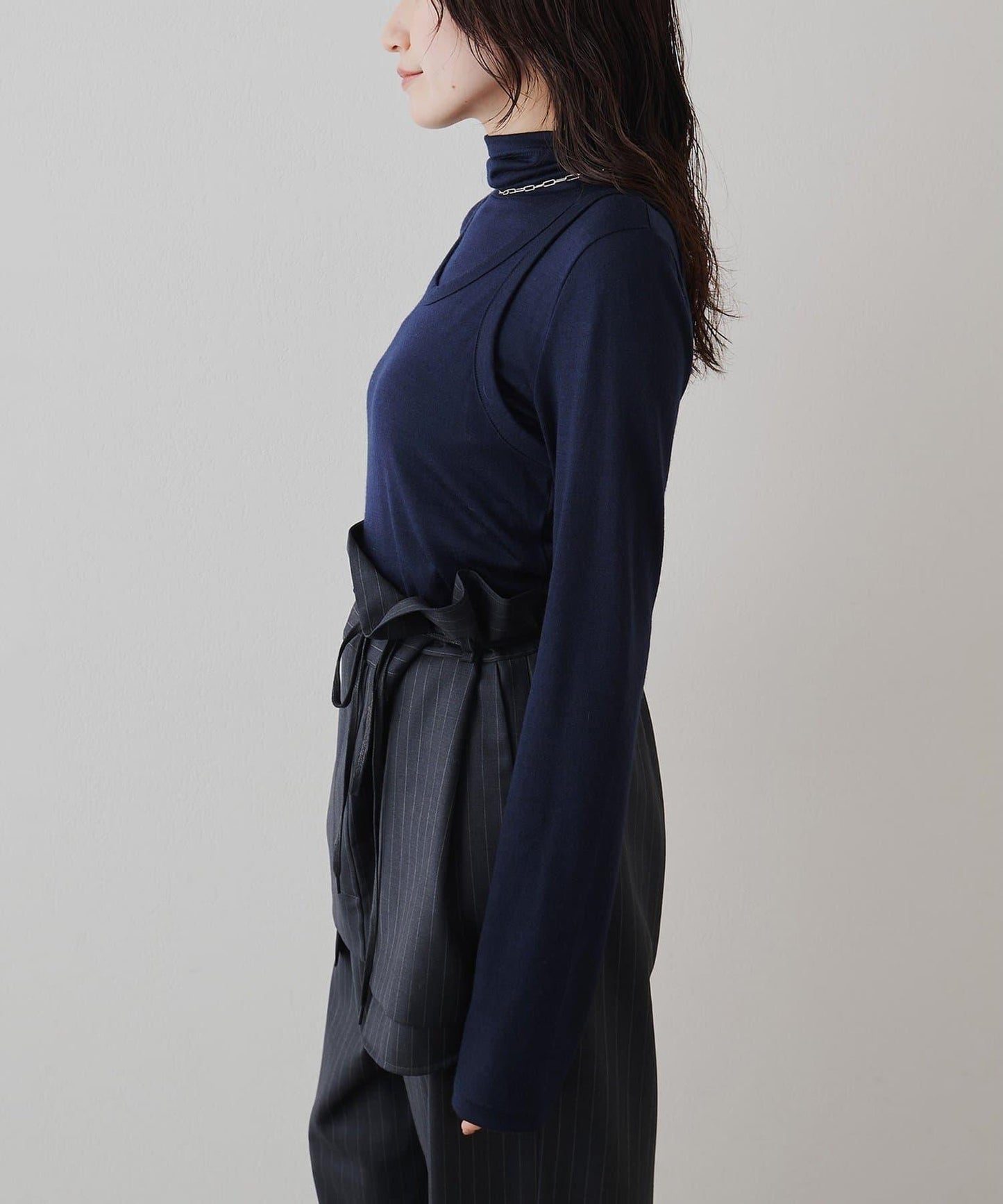 高領無袖套頭衫