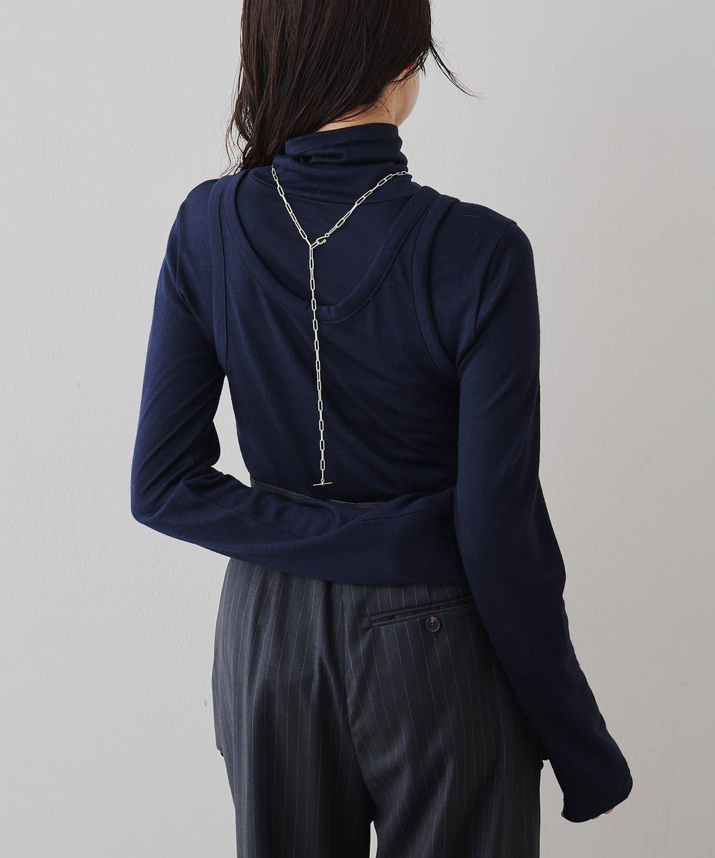 高領無袖套頭衫