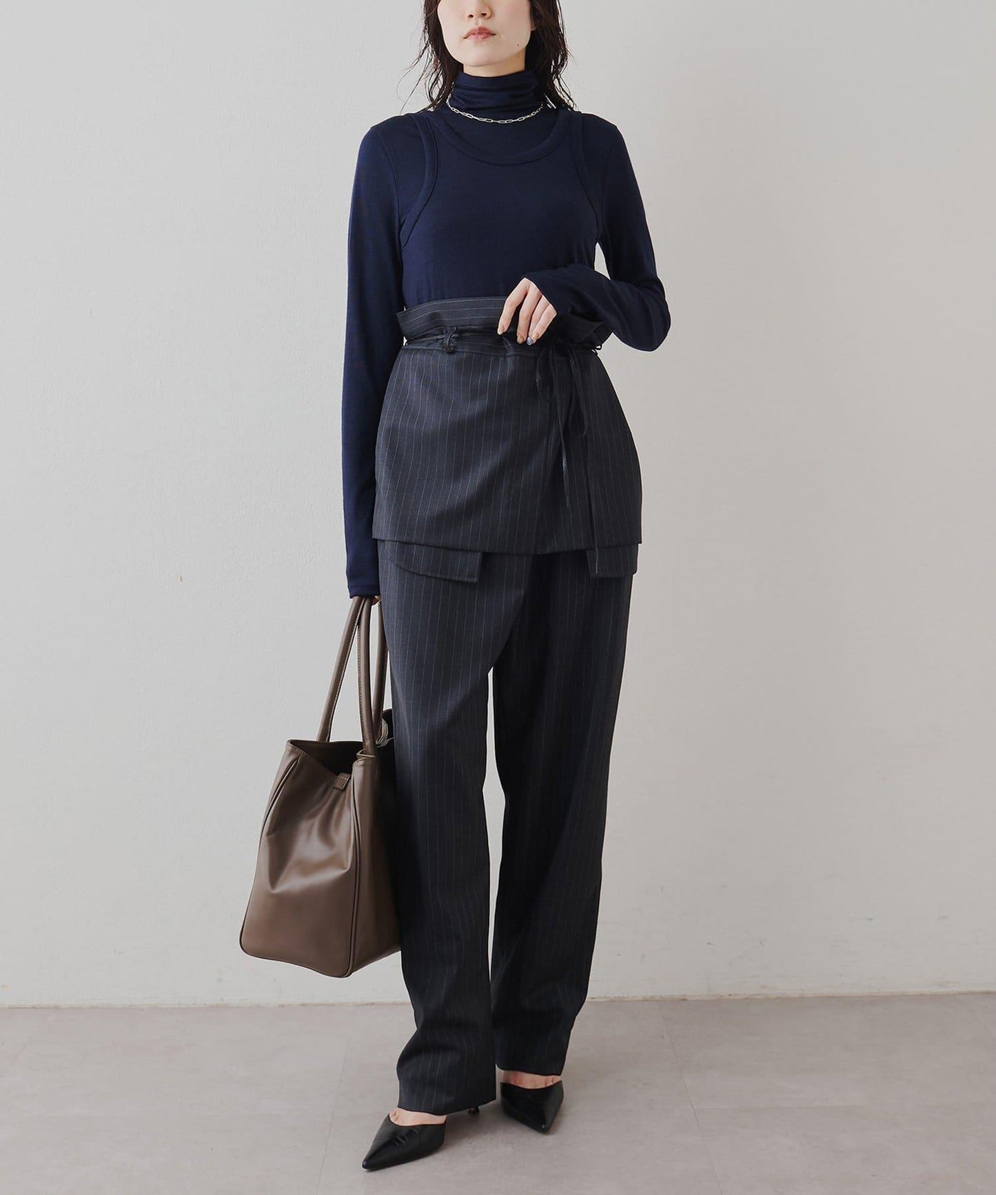 高領無袖套頭衫