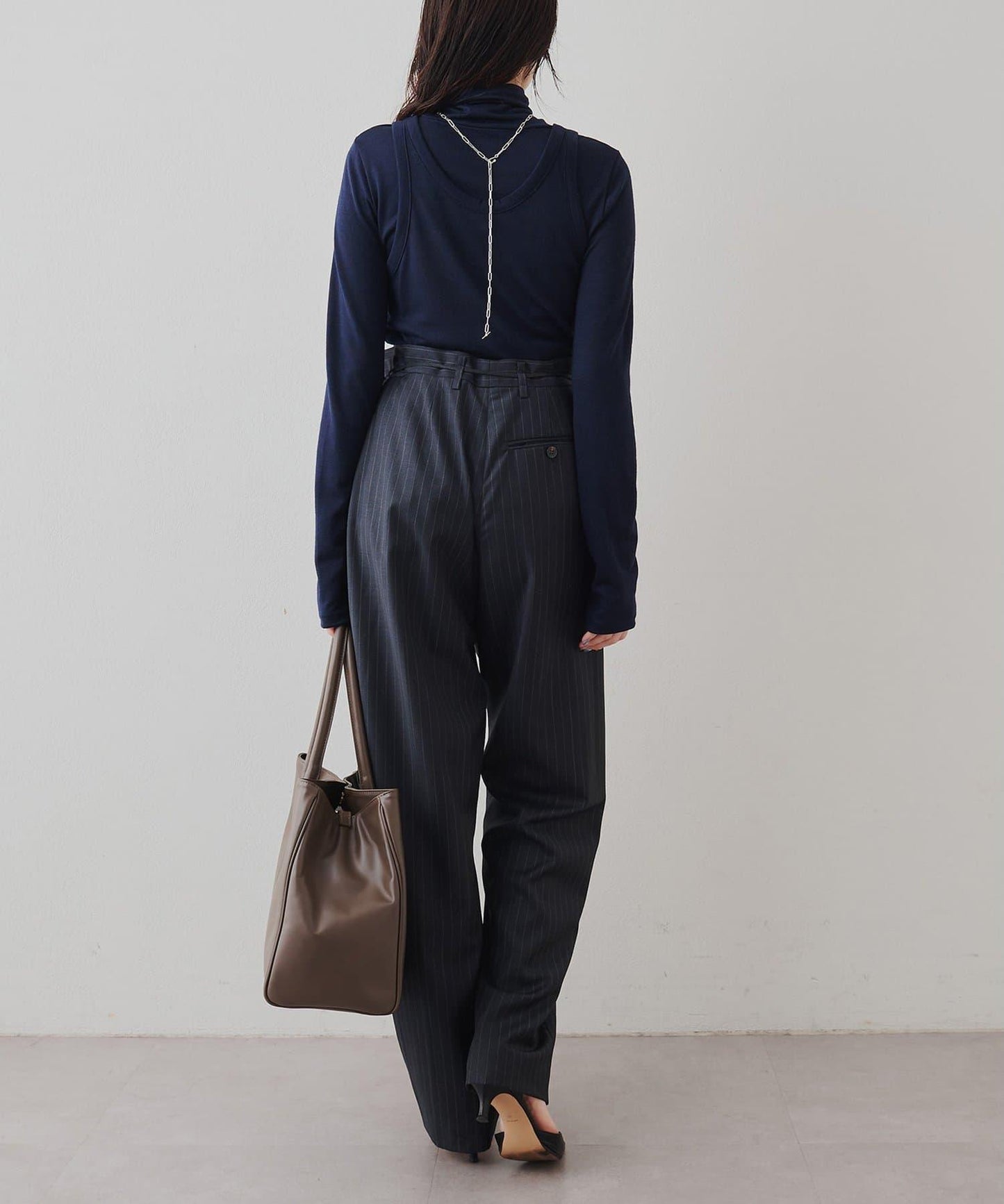 高領無袖套頭衫