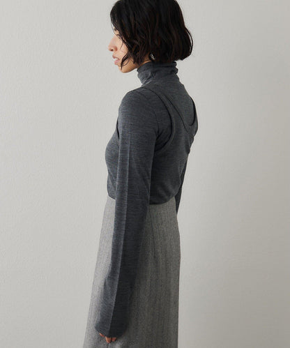 高領無袖套頭衫